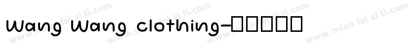 Wang Wang clothing字体转换